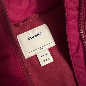 Old Navy girls puffer vest